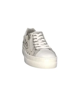 Nero Giardini 306512 D707 Cuir Blanc Argent*Femme Baskets