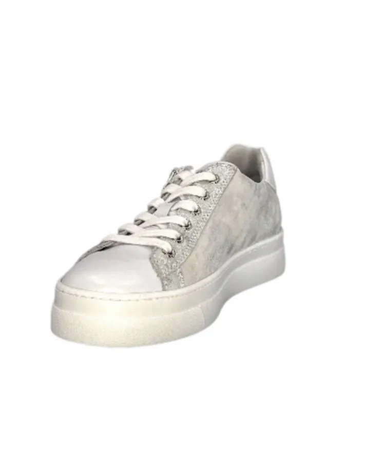 Nero Giardini 306512 D707 Cuir Blanc Argent*Femme Baskets