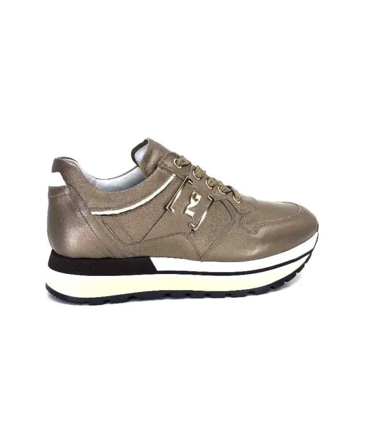 Nero Giardini 05292 D322 Cuir Bronze*Femme Baskets