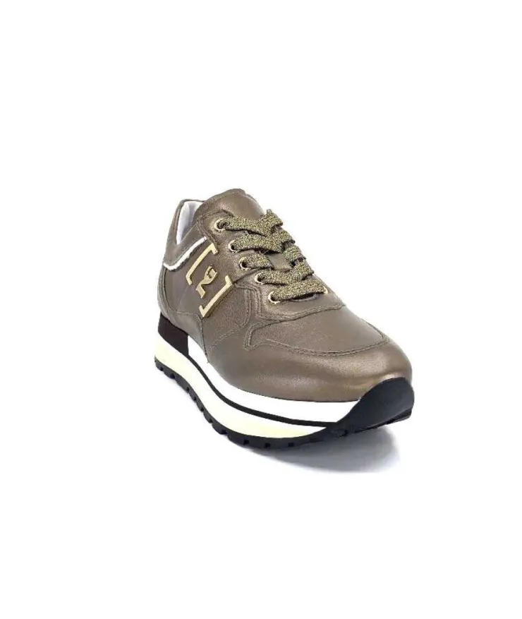 Nero Giardini 05292 D322 Cuir Bronze*Femme Baskets