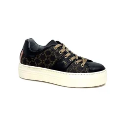 Nero Giardini 1308421 D100 Cuir Noir Imprime*Femme Baskets