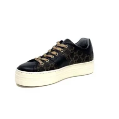 Nero Giardini 1308421 D100 Cuir Noir Imprime*Femme Baskets