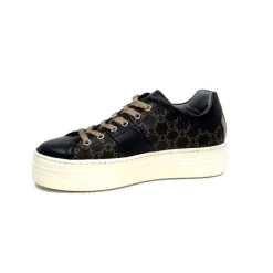 Nero Giardini 1308421 D100 Cuir Noir Imprime*Femme Baskets
