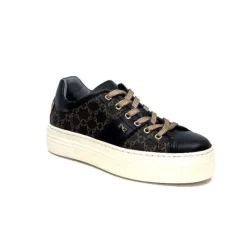 Nero Giardini 1308421 D100 Cuir Noir Imprime*Femme Baskets