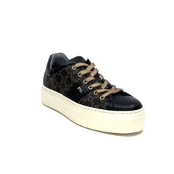 Nero Giardini 1308421 D100 Cuir Noir Imprime*Femme Baskets