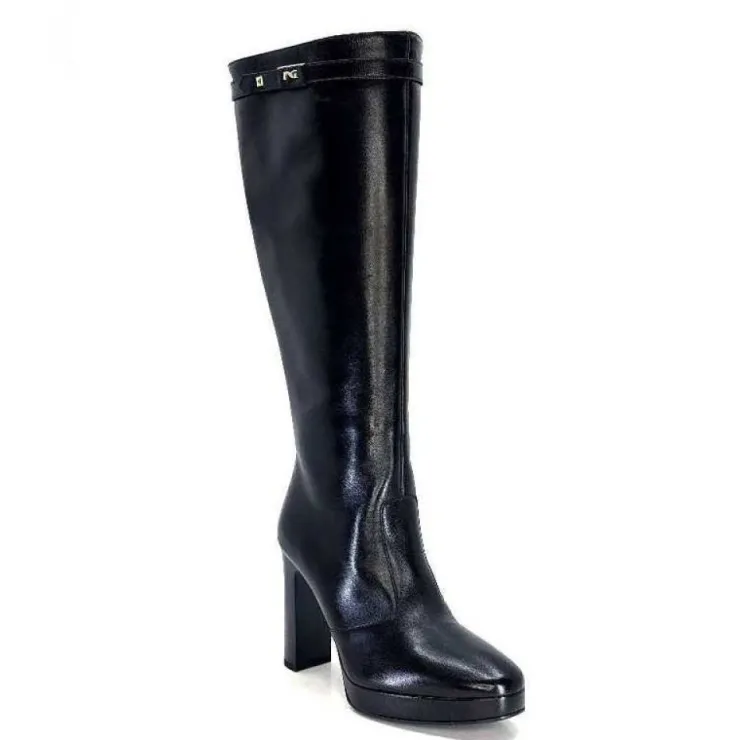 Nero Giardini 1308723 De 100 Cuir Noir*Femme Bottes