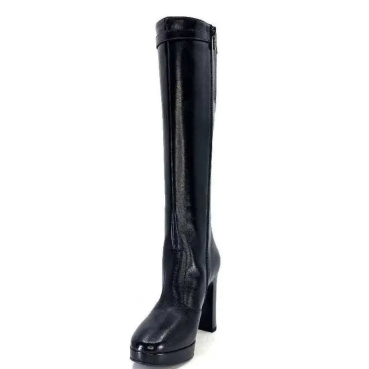 Nero Giardini 1308723 De 100 Cuir Noir*Femme Bottes