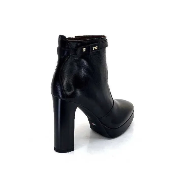 Nero Giardini 1308722 De 100 Cuir Noir*Femme Bottines