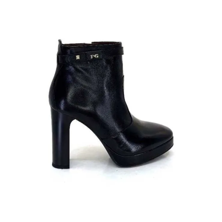 Nero Giardini 1308722 De 100 Cuir Noir*Femme Bottines
