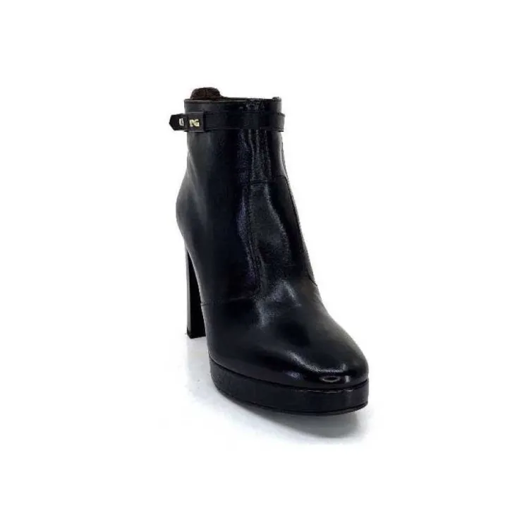Nero Giardini 1308722 De 100 Cuir Noir*Femme Bottines
