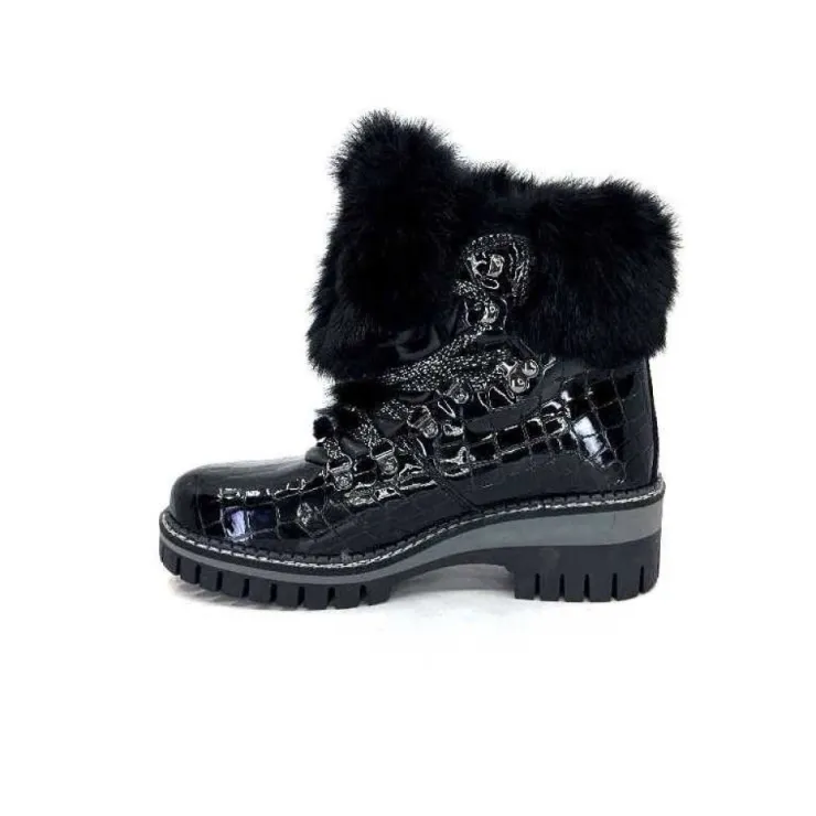 new italia 1915450 Cuir Vernis Coco Noir*Femme Bottines