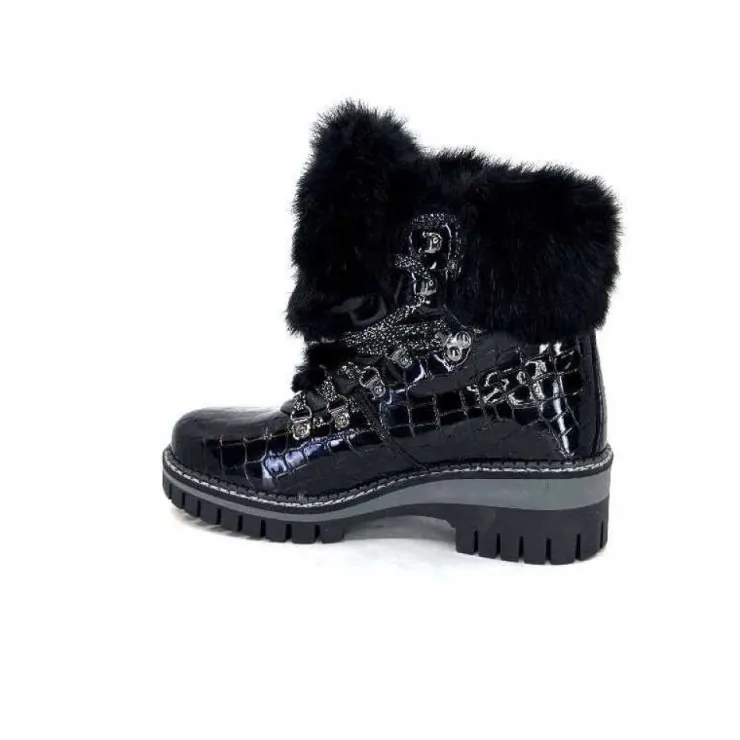 new italia 1915450 Cuir Vernis Coco Noir*Femme Bottines