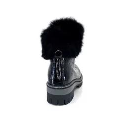new italia 1915450 Cuir Vernis Coco Noir*Femme Bottines