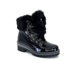 new italia 1915450 Cuir Vernis Coco Noir*Femme Bottines