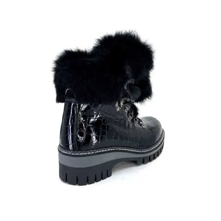 new italia 1915450 Cuir Vernis Coco Noir*Femme Bottines