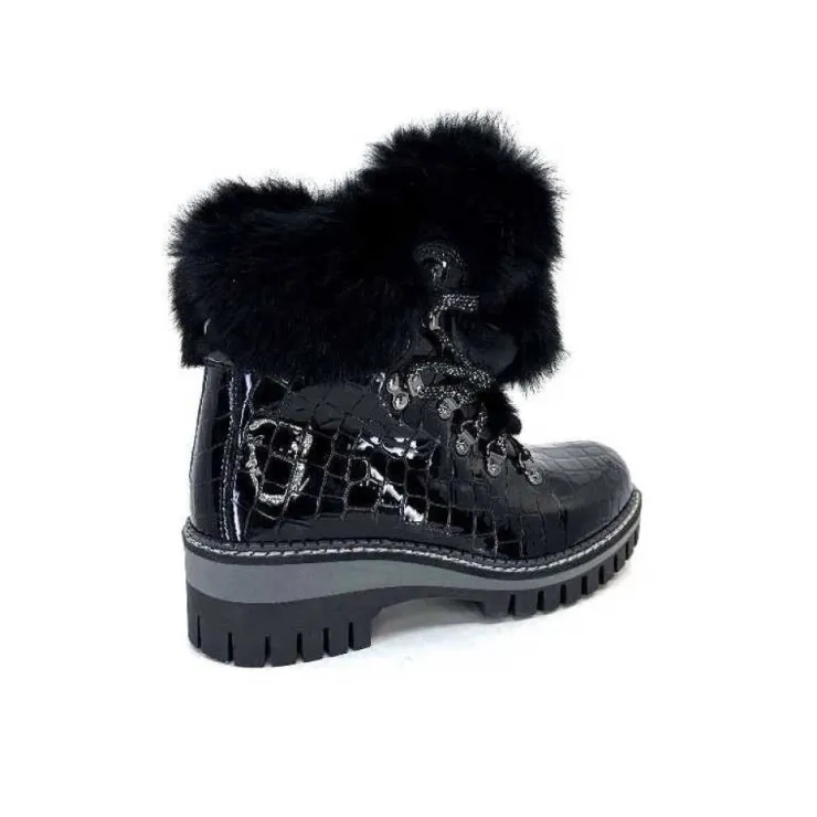 new italia 1915450 Cuir Vernis Coco Noir*Femme Bottines