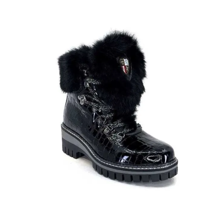 new italia 1915450 Cuir Vernis Coco Noir*Femme Bottines