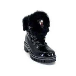 new italia 1915450 Cuir Vernis Coco Noir*Femme Bottines