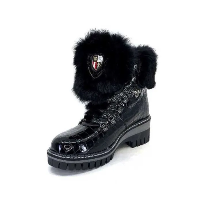 new italia 1915450 Cuir Vernis Coco Noir*Femme Bottines