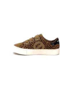 No Name Arcade Straps Side Daim Camel Leo*Femme Baskets