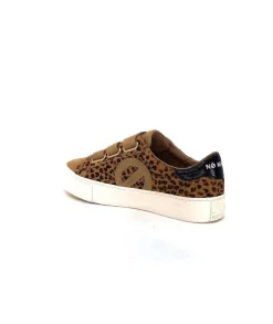 No Name Arcade Straps Side Daim Camel Leo*Femme Baskets