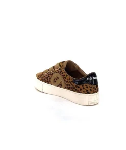 No Name Arcade Straps Side Daim Camel Leo*Femme Baskets