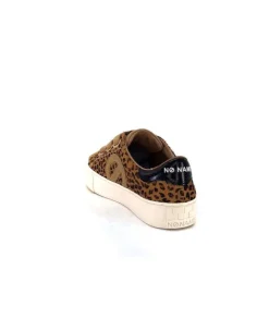 No Name Arcade Straps Side Daim Camel Leo*Femme Baskets