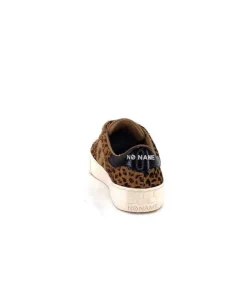 No Name Arcade Straps Side Daim Camel Leo*Femme Baskets