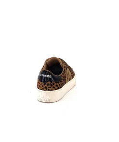No Name Arcade Straps Side Daim Camel Leo*Femme Baskets