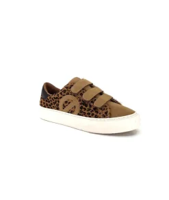 No Name Arcade Straps Side Daim Camel Leo*Femme Baskets