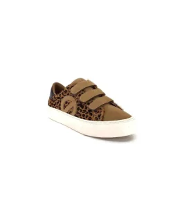 No Name Arcade Straps Side Daim Camel Leo*Femme Baskets