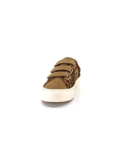 No Name Arcade Straps Side Daim Camel Leo*Femme Baskets