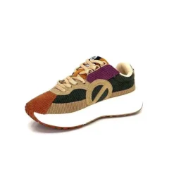 No Name Carter Runner Textile Kaki Noisette*Femme Baskets