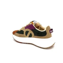 No Name Carter Runner Textile Kaki Noisette*Femme Baskets