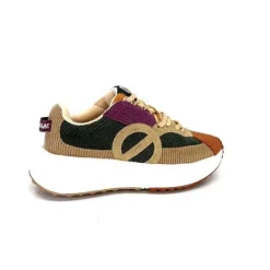 No Name Carter Runner Textile Kaki Noisette*Femme Baskets