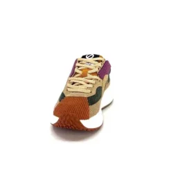 No Name Carter Runner Textile Kaki Noisette*Femme Baskets