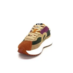 No Name Carter Runner Textile Kaki Noisette*Femme Baskets