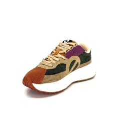 No Name Carter Runner Textile Kaki Noisette*Femme Baskets