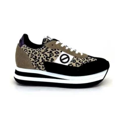 No Name Flex M Jogger Daim Textile Beige Et Noir*Femme Baskets