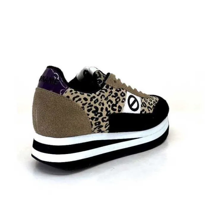 No Name Flex M Jogger Daim Textile Beige Et Noir*Femme Baskets