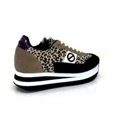 No Name Flex M Jogger Daim Textile Beige Et Noir*Femme Baskets