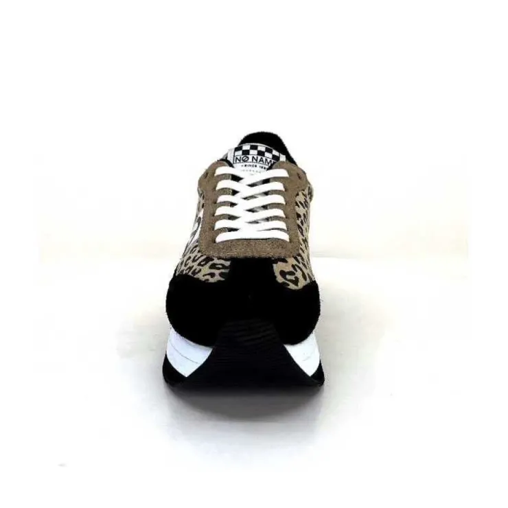 No Name Flex M Jogger Daim Textile Beige Et Noir*Femme Baskets