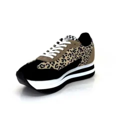 No Name Flex M Jogger Daim Textile Beige Et Noir*Femme Baskets