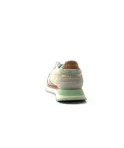 No Name Mia Jogger Daim Textile Beige Pastel Vert*Femme Baskets