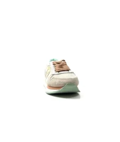 No Name Mia Jogger Daim Textile Beige Pastel Vert*Femme Baskets