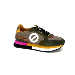 No Name Mia Jogger Olive Taupe Marron*Femme Baskets