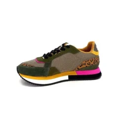 No Name Mia Jogger Olive Taupe Marron*Femme Baskets