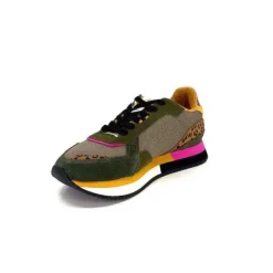 No Name Mia Jogger Olive Taupe Marron*Femme Baskets