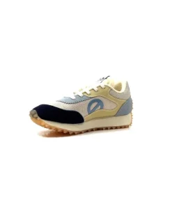 No Name Punky Jogger Daim Bleu Textile Beige*Femme Baskets