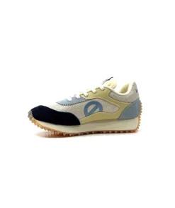 No Name Punky Jogger Daim Bleu Textile Beige*Femme Baskets